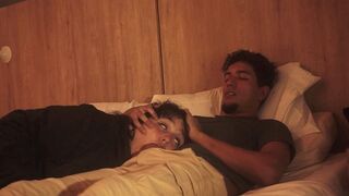 A blowjob on the bed is lazy, but so deep it’s incredible