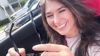The great adventure starts right now for the cute girl