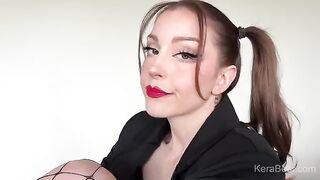 A cute girl has sex with her stepbrother on the bed, showcasing passion
