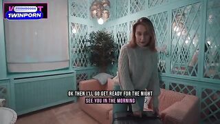 A hot step mom fucks with her step son in their shared bed