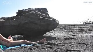 A girl has an erotic massage while her friend jerks off