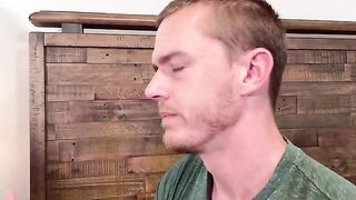 The couple thanks the man by giving him their ass