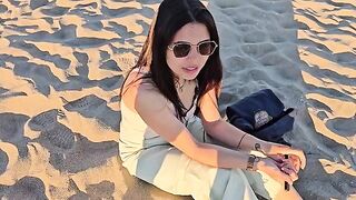 An empty beach isn't the best spot for getting intimate