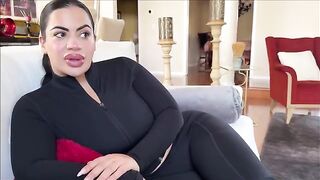 Pervert guy fucked his stepmom’s tits and received a cumshot