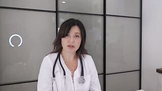 A hot doctor checked the girl’s body and began to treat her properly