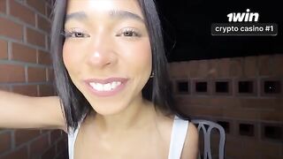 A girl has anal sex without lubricant, but with great passion