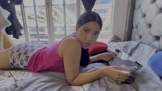 The girl had a lot of orgasms while playing with her favorite things