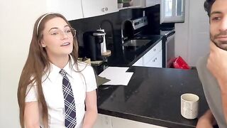 A young girl with a big appetite for cock gets rewarded