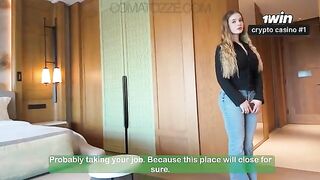 The hotel manager came to the room for other purposes