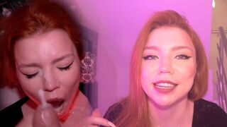 The best reward for the employee from her appetizing boss is a cumshot on her face