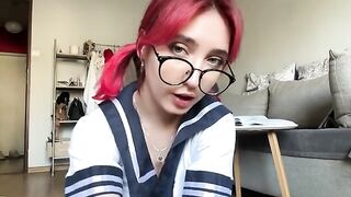 Why does this 18-year-old schoolgirl masturbate so passionately?