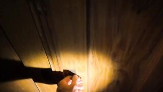 The sweet girl was fucked by a man in a ritual, covered in cum