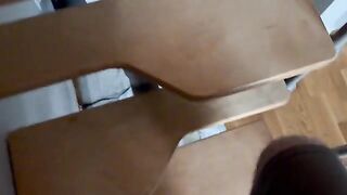 An 18-year-old cute girl relaxed with a vibrating toy in her pussy