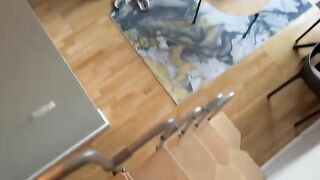 An 18-year-old cute girl relaxed with a vibrating toy in her pussy