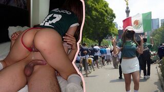 The man waited for the supplement and leaked sperm in socks