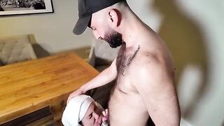 A young and extremely hot girl is being fucked by two guys