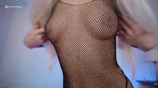 A sexy young blondie with a great body gets fucked hard by a cock