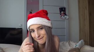 Anny Walker got fucked by a neighbor on Christmas Eve, showcasing her slim figure