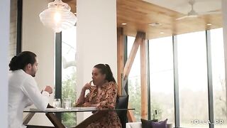 A couple has a romantic dinner at a therapist's house, courtesy of Jolla PR