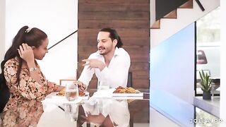 A couple has a romantic dinner at a therapist's house, courtesy of Jolla PR