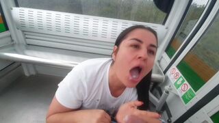 I get caught fucking in the cable car of Medellin Colombia