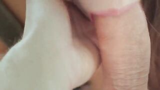 A busty amateur wife gets banged hard by her horny husband in the morning