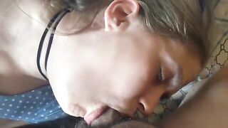 A man fed his woman with sperm and cum until she was fully satisfied