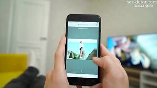 A lucky guy met a girl on Sex-Dater and fucked her twice on the first date