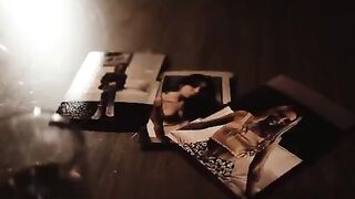 Two girls and a guy in a dark room, wild threesome action with Jane Wilde and Lily Larimar